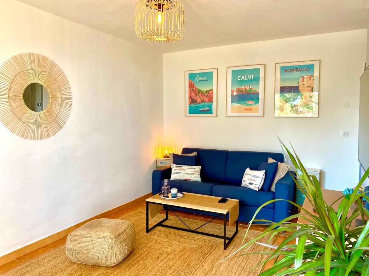 Appartement Ou Studio La Mer & La Plage A Vos Pieds Calvi Exterior foto